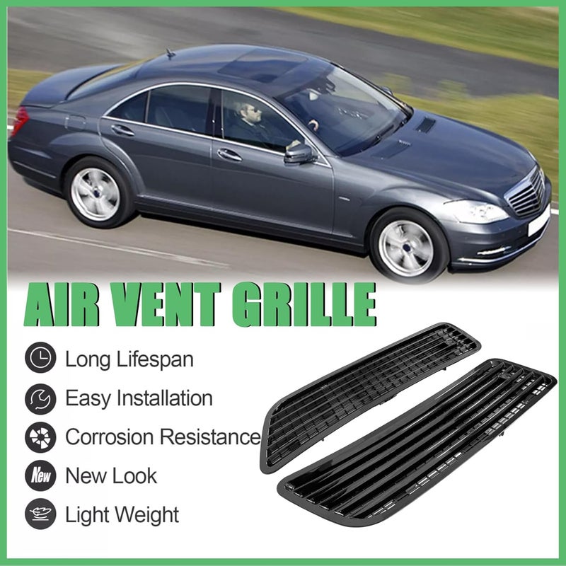 MATMACRO Left Right Front Hood Bonnet Grill Vent For Mercedes Benz W221 S550 Hood Air Vent Grille Cover 2007-2013 2218800205 2218800305 - Image 5